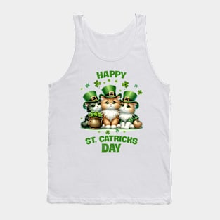 St. Catrick's Day Cute Cats Tank Top